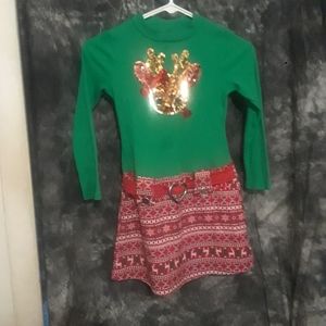 Little girls Christmas dress